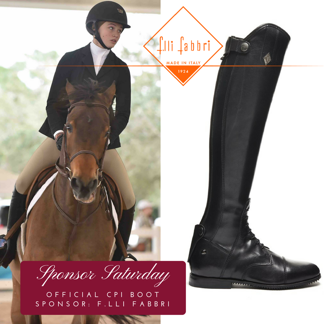 CPIHorseShow's tweet photo. On #sponsor #saturday we feature #fabbriboots #fabbri is our official #boot sponsor of #CPIHorseShow #tallboots #equestrian #equestrianstyle #madeinitaly #CPIFlorida #CPITexas #RideCPI #collegeprep #equine #horses #studies pc: #andrewrybackphotography https://t.co/2iwpwV6xy0