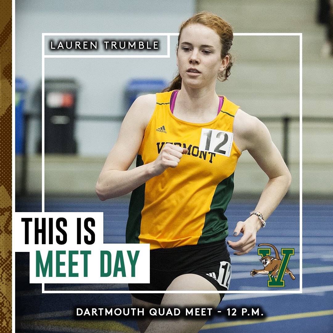MEET DAY! #VCats travel to Dartmouth to open the indoor season! #ThisIsVermont
