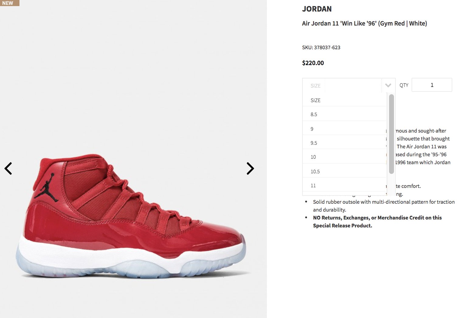 win like 95 11s