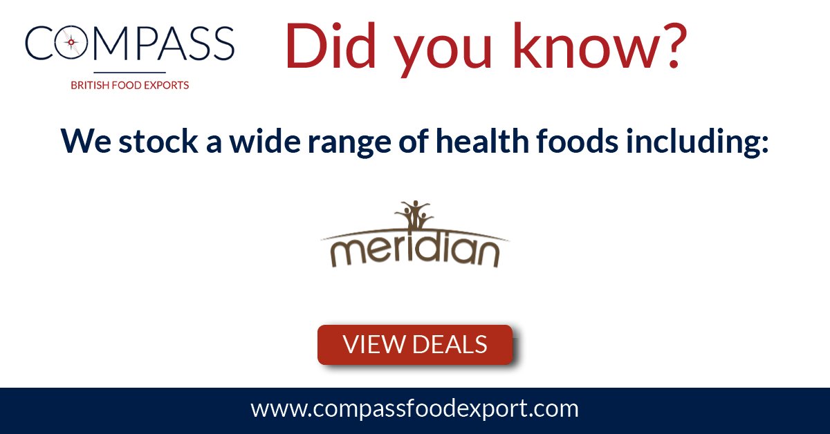 CompassFood's tweet image. Did you know we stock a wide range of health foods, including Meridian?
