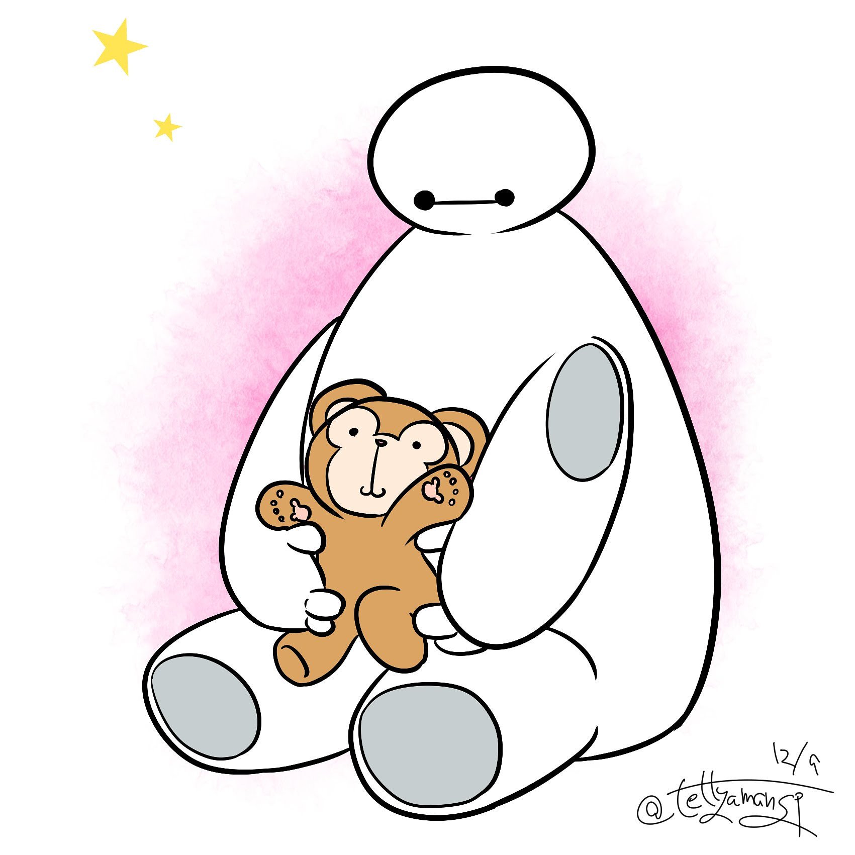 唯一無二のてつし クリエイターの住みやすい世界へ 毛深い赤ちゃん ちょぉ 唯一無二のてつし ダッフィー ベイマックス ディズニー ゆるいイラスト Duffy Baymax Illustration Disney T Co Igptxi9i5i Twitter