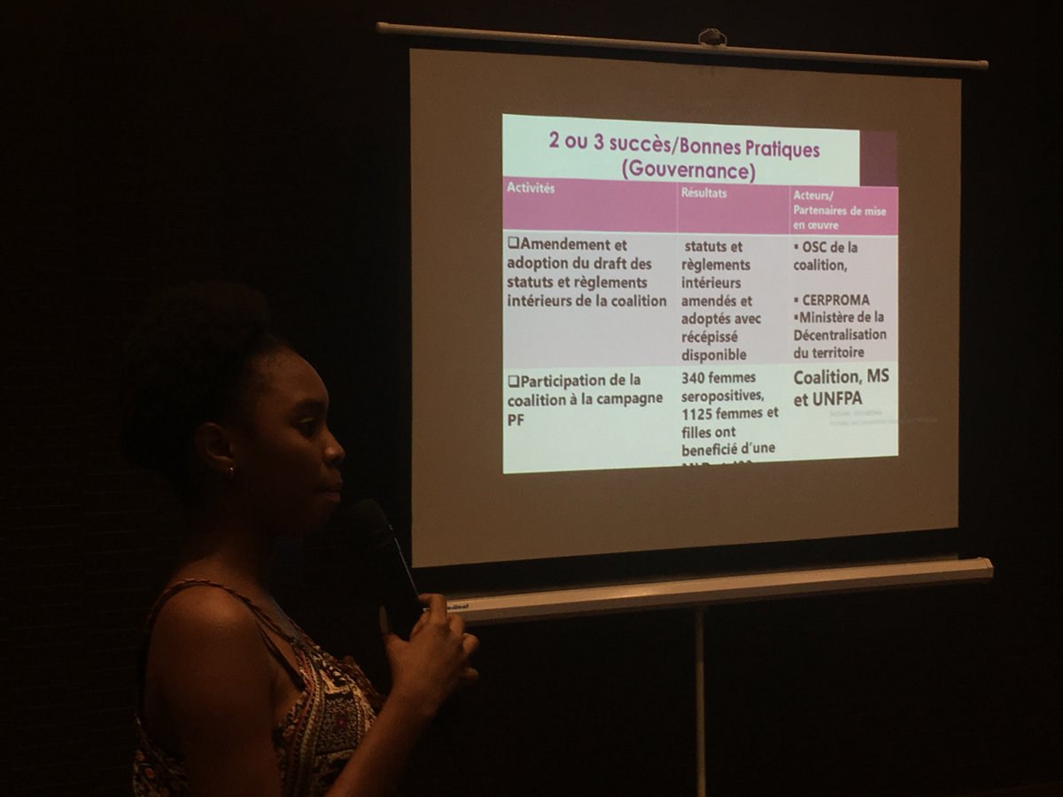 <a href="/Kadiatoukonate9/">Kadiatou Konate</a>, #JASRPF présente les résultats obtenus au cours de l’année 2017 par la coalition de la #Guinee