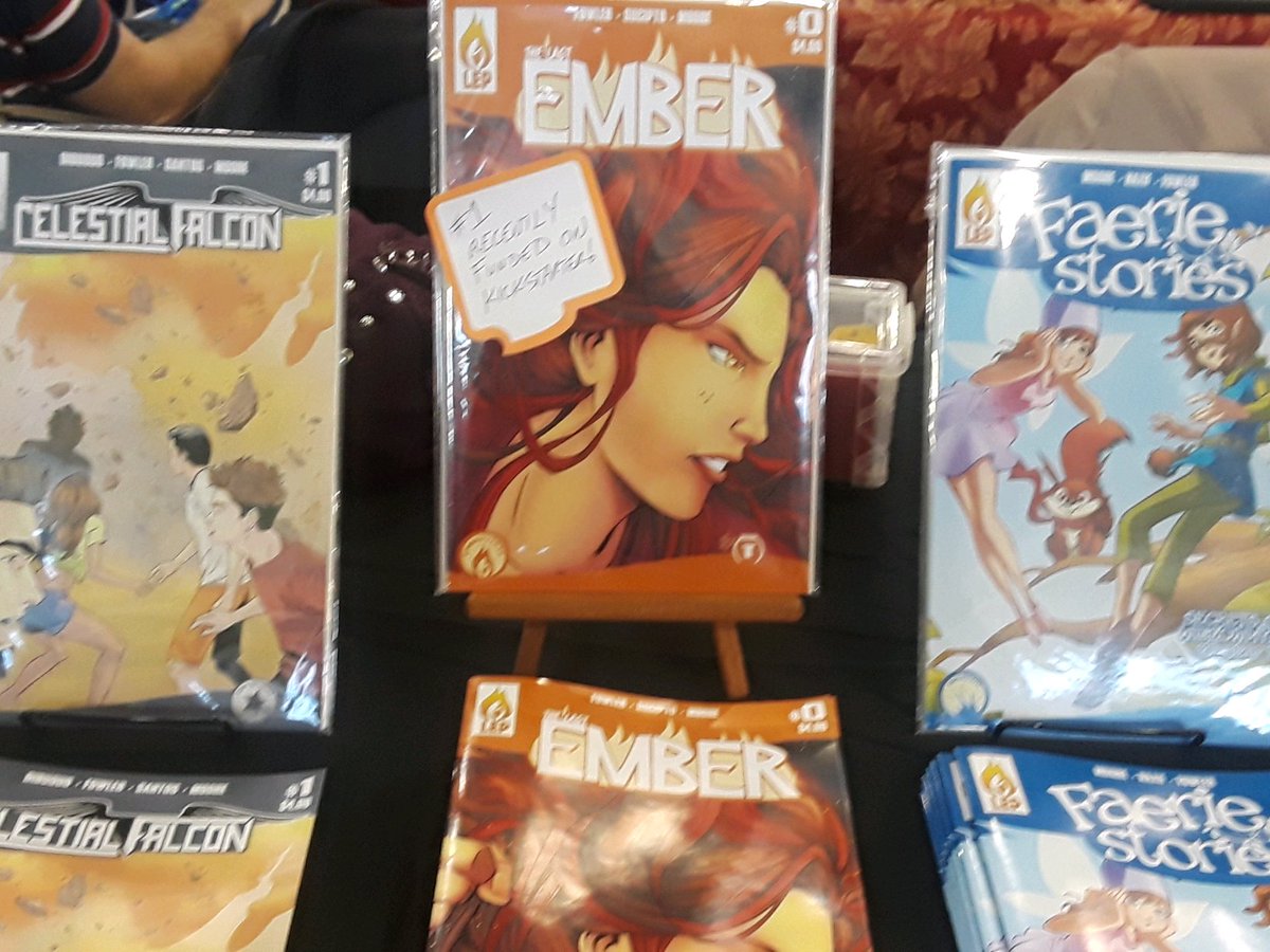 LastEmberPress's tweet photo. If You're In The #Shreveport Area Pop On Over To #ShreveCon2017 Table 37 Today &amp; Tomorrow At December 9th &amp; 10th, Meet @brantfowler &amp; @hueville  &amp; Grab The Hottest Titles #FaerieStories #PneumaticCases #FiresTales #CelestialFalcon #TheLastEmber #Prints &amp; More!  #ShreveCon https://t.co/g05Ytx9qtF