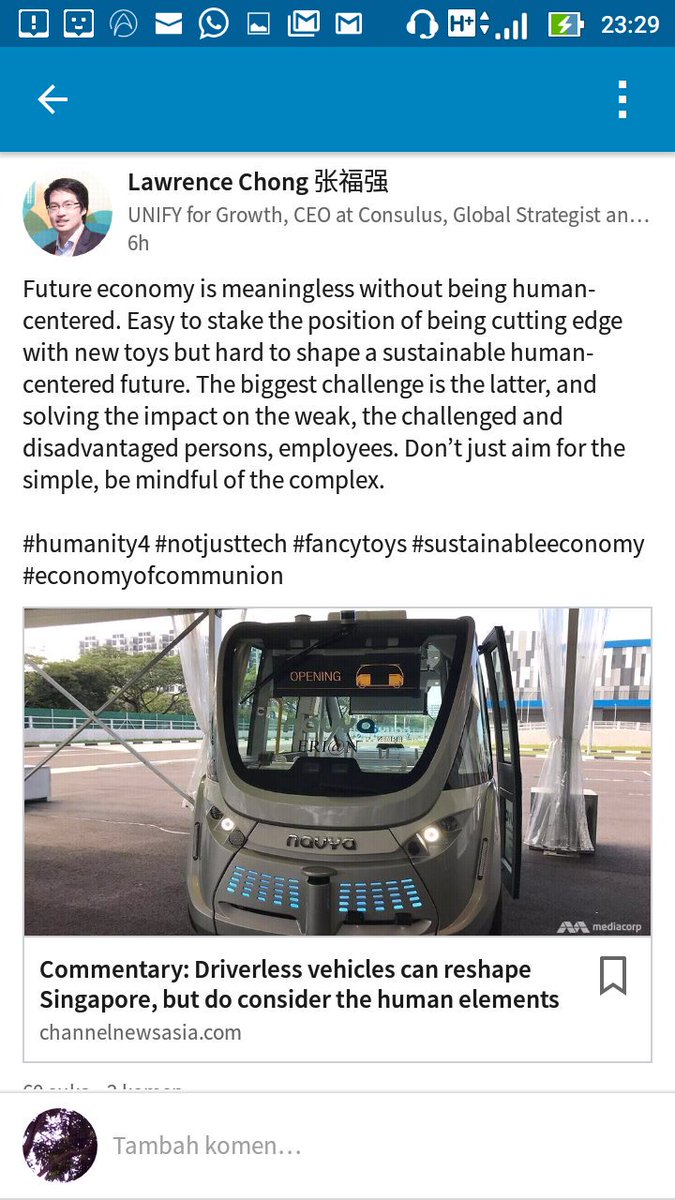 mutiaramotivbiz's tweet image. Frm @LinkedIn 
#DriverlessBus forSpore?
Sharing
@UNOIslam 
@UN 
@OIC_OCI 
@D8org 
@EU_Commission 
@ASEAN 
@arableague_gs 
@youngmuslims 
@sayangiUMNO 
@UMNOBN 
@pakatanharapan_ 
@UlamaCouncilEC 
@UlamaNusantara 
@RT_Erdogan 
@NajibRazak 
@jokowi 
@MyJAKIM 
@PASPusat 
@singapore