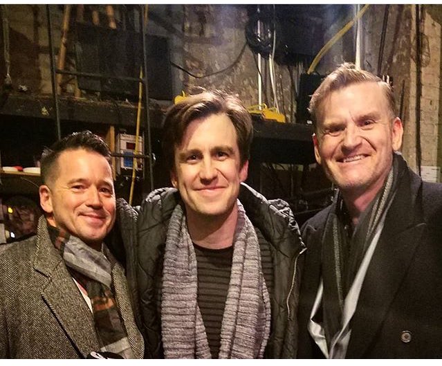 Backstage and these two guys look like they’re related to me?