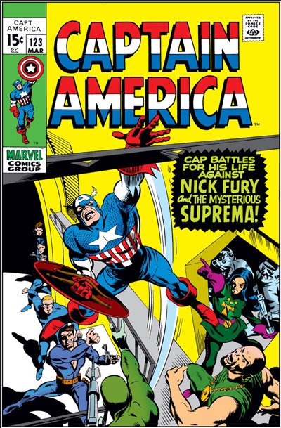 TheDayInComics's tweet photo. On newsstands December 9, 1970 - 
Captain America #123 "Suprema, The Deadliest of the Species!"

Writer: @TheRealStanLee
Penciler: Gene Colan

#TheDayInComics #ThisDayInHistory https://t.co/EbBvUdymT0