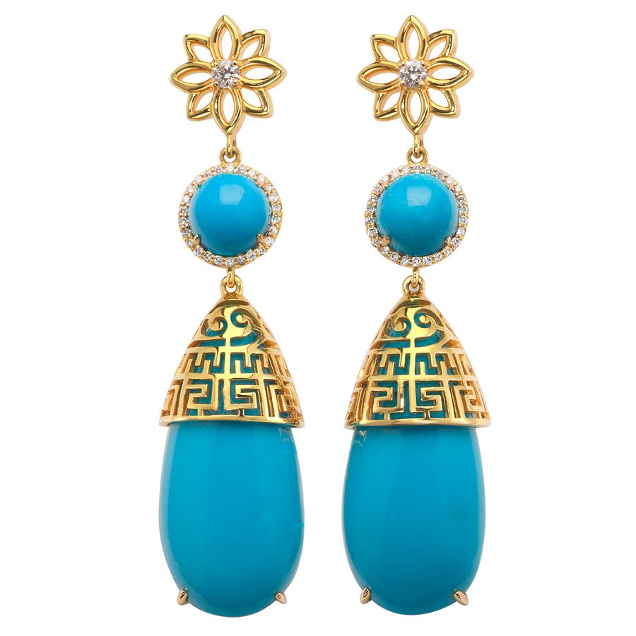 #DecemberBirthstone pick of the day: Turquoise earrings by @BuddhaMama #dec...