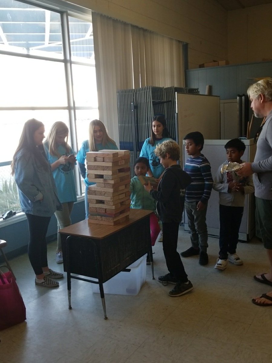 Jenga at Christmas event #hesdpride