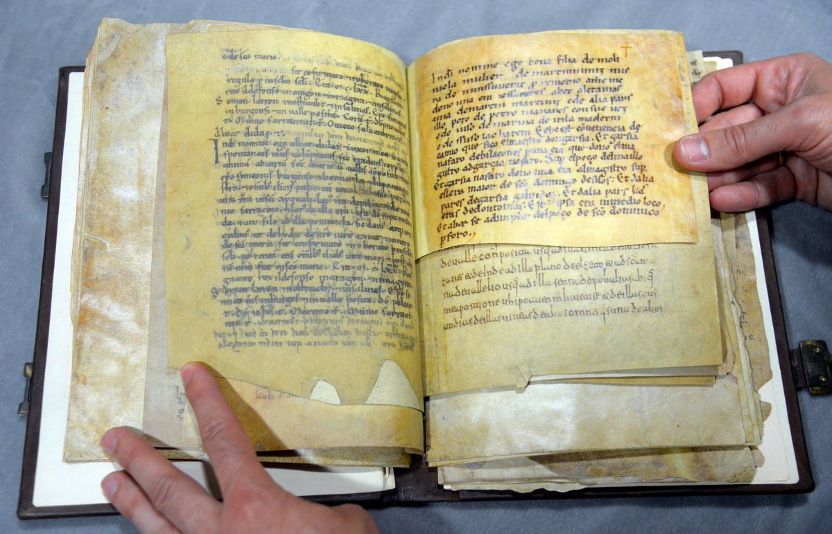 EditorialSiloe's tweet photo. La Real Academia ha sancionado El Cartulario de #Valpuesta como el documento 📖📖 + antiguo que recoge los primeros balbuceos de la lengua de Castilla #castellano 🔤🔡🔠 #facsímil #maravillas #documentos #editorial #España https://t.co/pVym7JqKTj