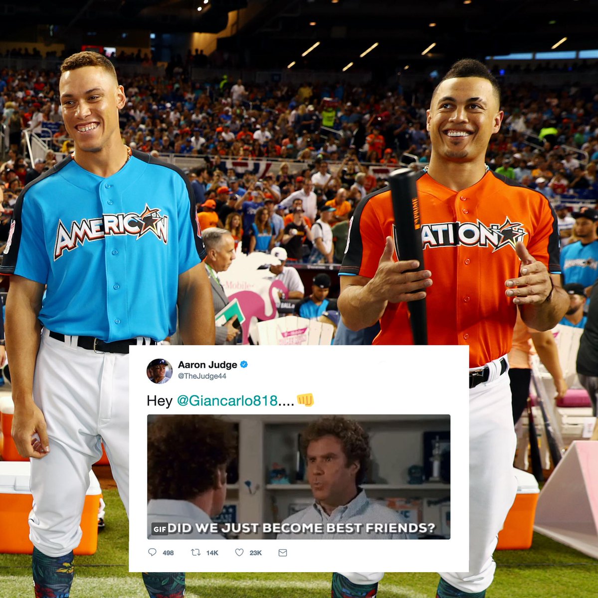 espn's tweet photo. "YUP!"
–Giancarlo Stanton, probably. https://t.co/gmgWzhFI4I