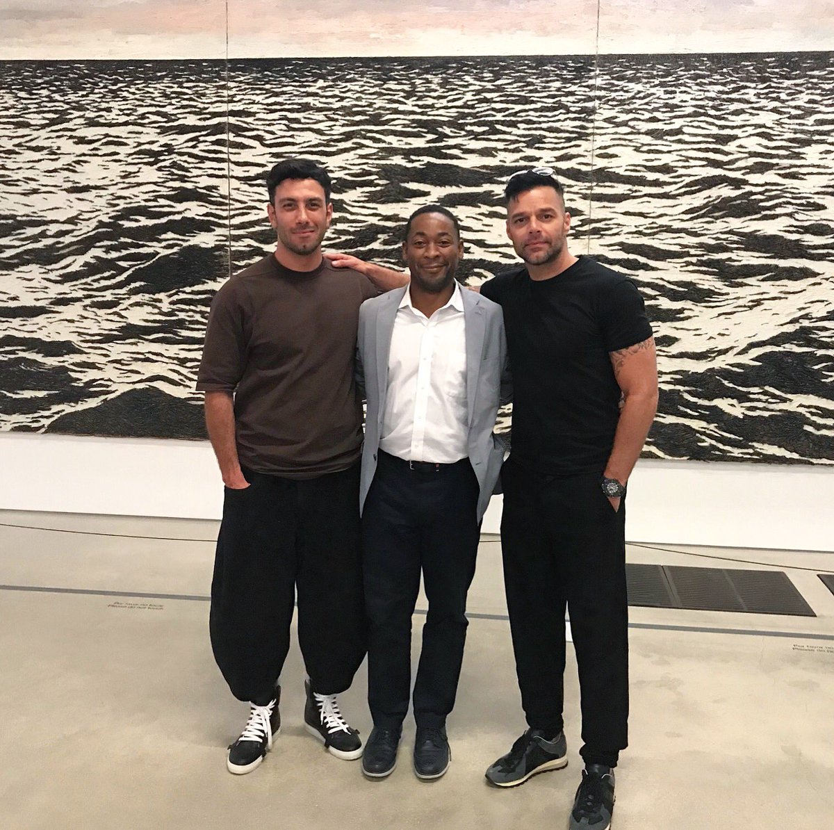 pamm's tweet image. . @Ricky_Martin and @JwanYosef stopped by the museum today &amp;amp; had a mini-tour of our galleries led by #PAMM Director Franklin Sirmans. Thanks so much for the visit!