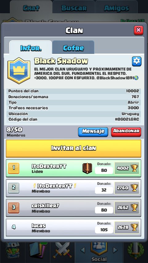 EN BUSCA DE INTEGRANTES
⬇⬇⬇⬇⬇⬇⬇⬇⬇⬇

➡➡⚠GENTE DE MAS DE 3000 COPAS⚠⬅⬅