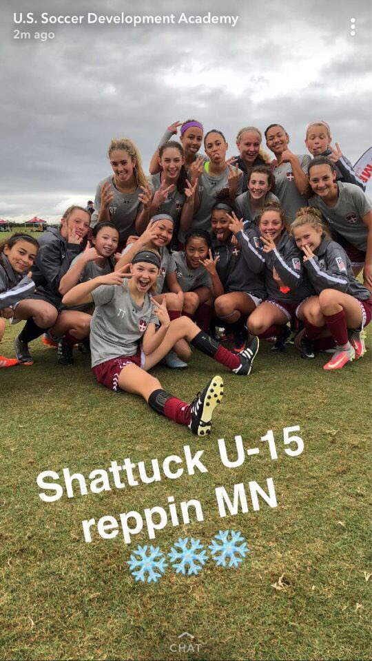 emilythomas1632's tweet photo. What a great experience at the US Soccer DA Winter Showcase.  The U15’s got their first win and Taylor got her first goal!  #goshattuck @eteyemd https://t.co/mrdHS4mgWw