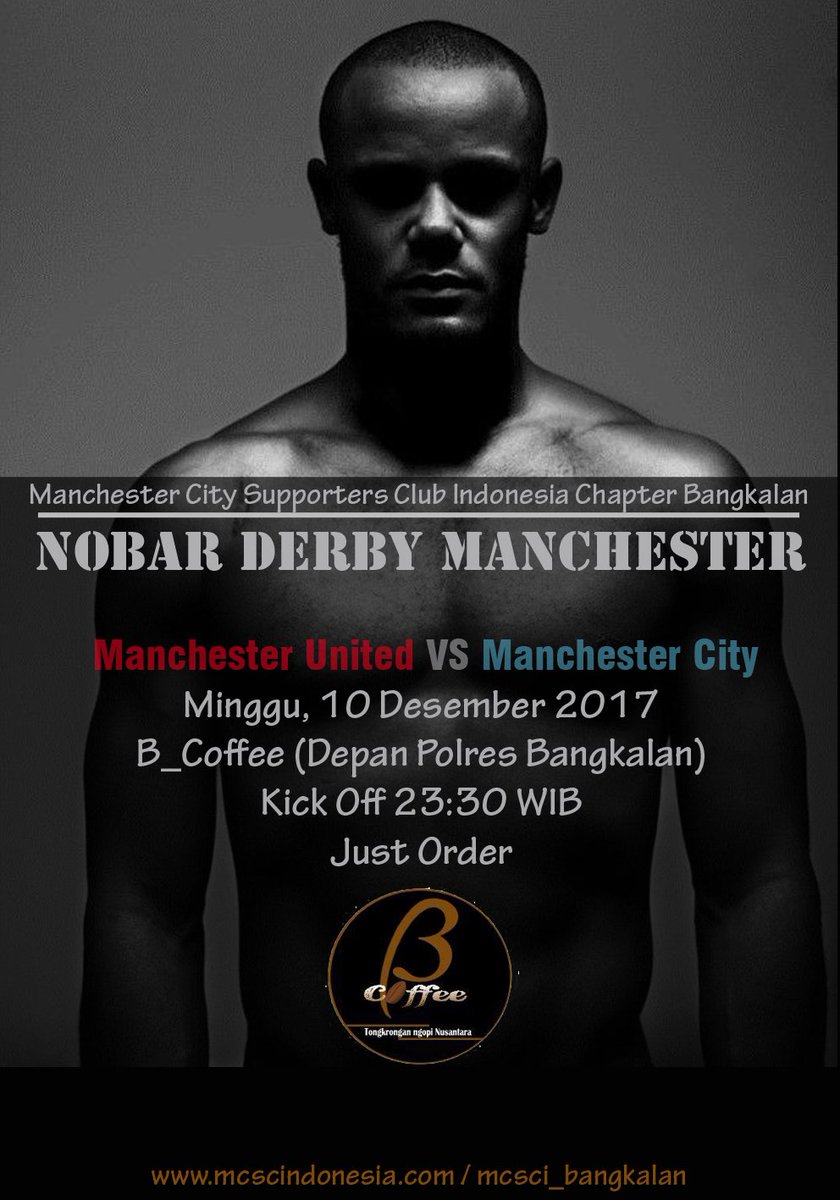 • Awas.!! BIG MATCH
Jangan sampek kelewat tretan sedhejeh, toreh nonton bareng..
#cmoncity #cityday #dukungcityvunited 

Skor akhir menurut kalian berapa nih.?