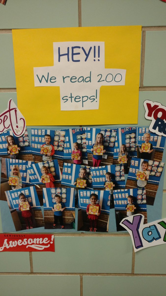 Our K students continue to be on step with their reading! Thanks Home Reading Coaches! #goodhueschool