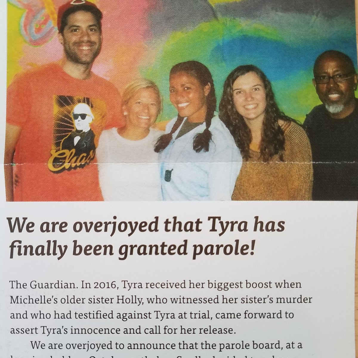 genwhypod's tweet photo. Tyra Patterson will be paroled in time for Christmas! After 23 years this was long overdue. #TyraPatterson #ojpc #justice https://t.co/ywYbOWMiiT