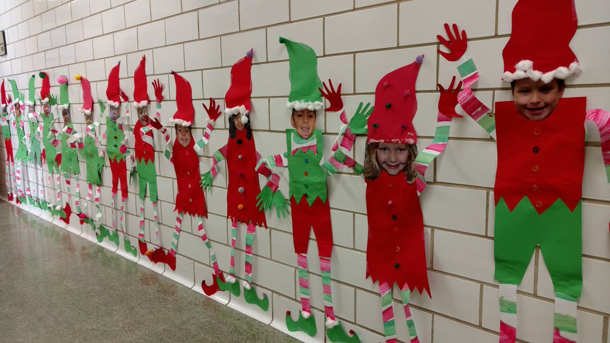 Hallways are red, green and full of life at Goodhue! Love the smiles! #goodhueschool