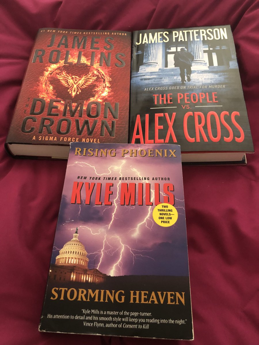KatieRosen17's tweet image. @JP_Books @KyleMillsAuthor @jamesrollins @TheRealBookSpy I’ve received these 3 books in the past week and @BradThor Use of Force is due in this week. I think I need a 12 Step Program. My name is Katie and I’m a book addict. #WriterReading