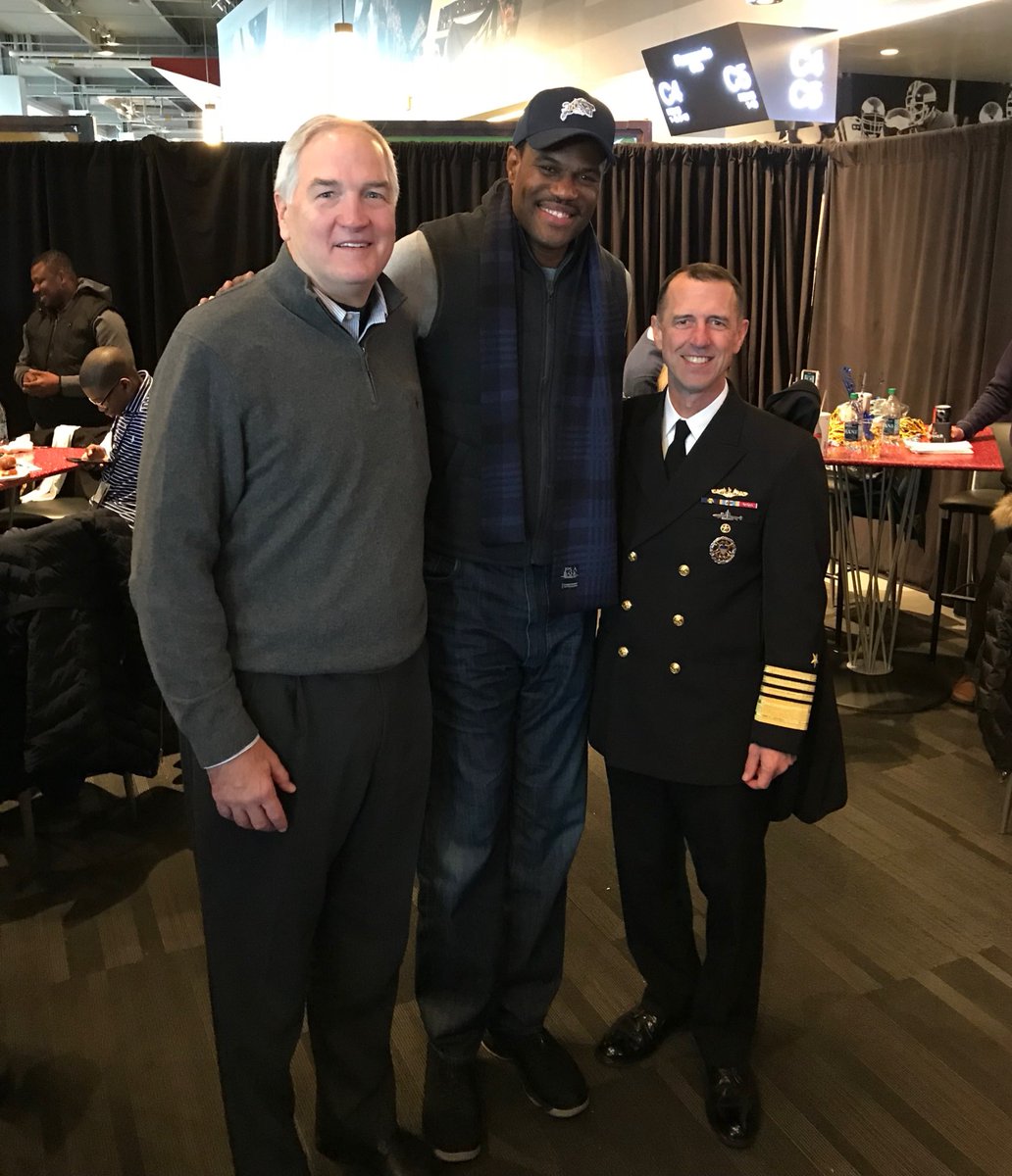 Getting ready for America’s Game with <a href="/DavidtheAdmiral/">David Robinson</a> and @CNORichardson in Philadelphia. I’m proud to serve on @SASCMajority
