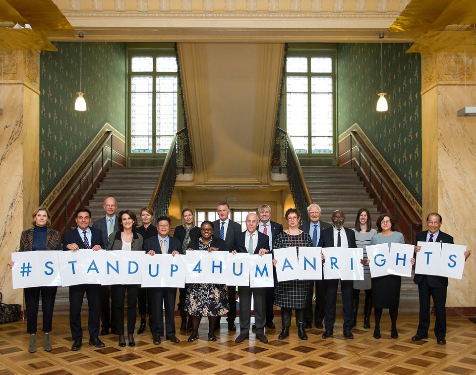 UNHumanRights's tweet photo. The private sector must make human rights a reality in all business operations. We thank @globalcompact   &amp; its board for its commitment to #StandUp4HumanRights @Lise_Kingo https://t.co/IY0uiPULGQ