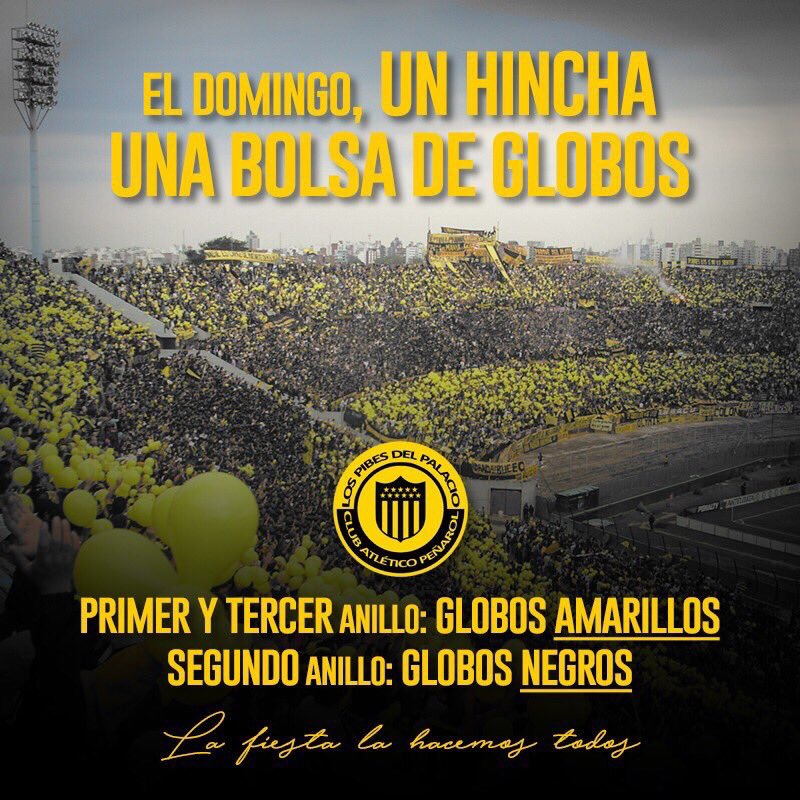 URUGUAYLATECAP's tweet photo. Si no pudiste comprar tus globos, aún estás a tiempo!
Hoy @LPibesDPalacio estarán toda la tarde en el Palacio recolectando dinero para los globos!!
Todavía podes colaborar!
#LaFiestaEnDosColores La Hacemos Todos!! 🖤💛🖤
#RTManyas https://t.co/zktPrNWocs