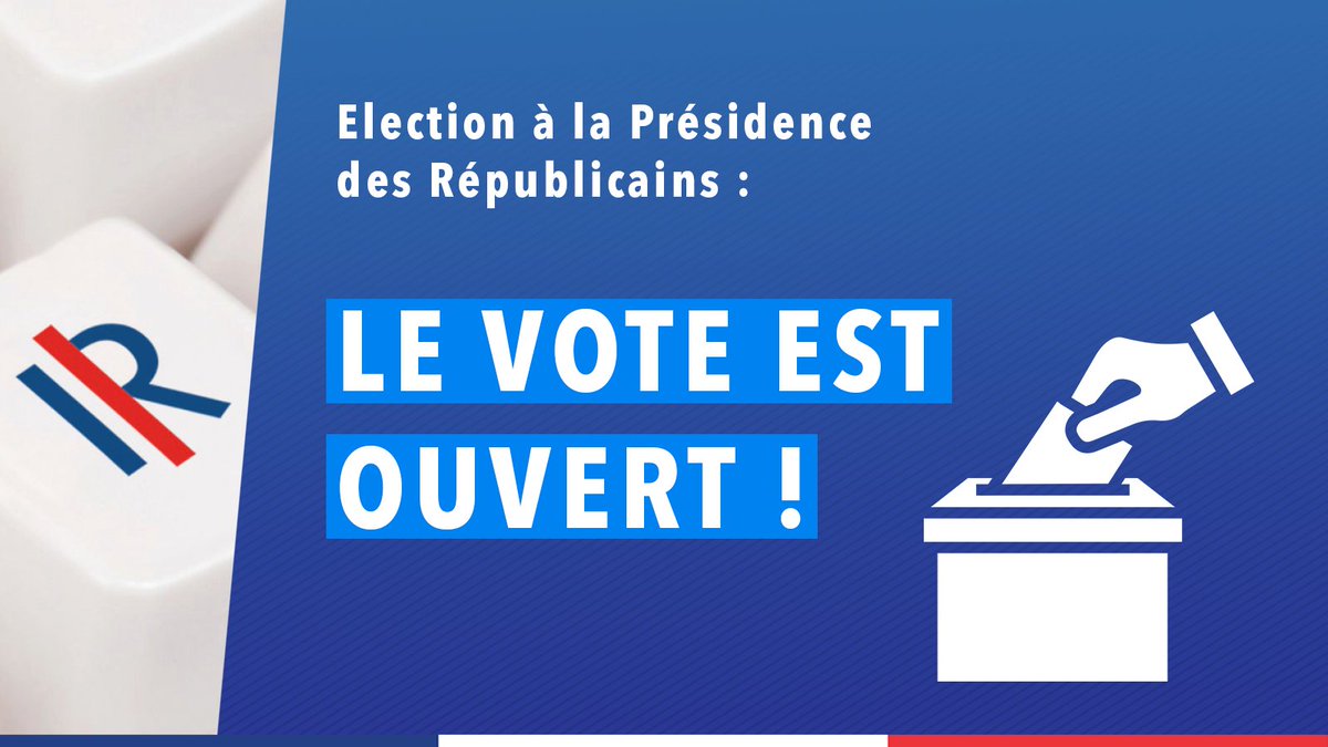 LR445e's tweet photo. Le scrutin est ouvert pour la #PresidenceLR !
RDV sur https://t.co/dy4nwOhg2Y pour voter. Vous avez jusqu'à dimanche 20h pour vous exprimer. #electionLR2017 https://t.co/a62Erj8EHZ
