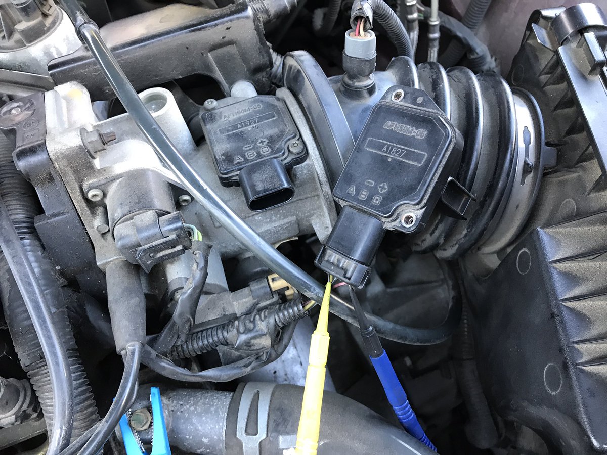 brickauto's tweet photo. More videos coming soon! (To the YouTube channel) ..Including a quick and fun mass air flow sensor diagnosis (3 wire GM)!  https://t.co/aJMlfgR0x5 https://t.co/D63Szy766u