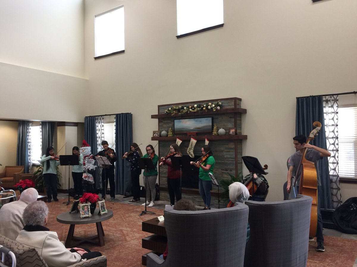 BAorchestra's tweet photo. Broken Arrow Orchestra Performing for the residents at Prairie House Assisted Living Center https://t.co/RSxemWnXbu