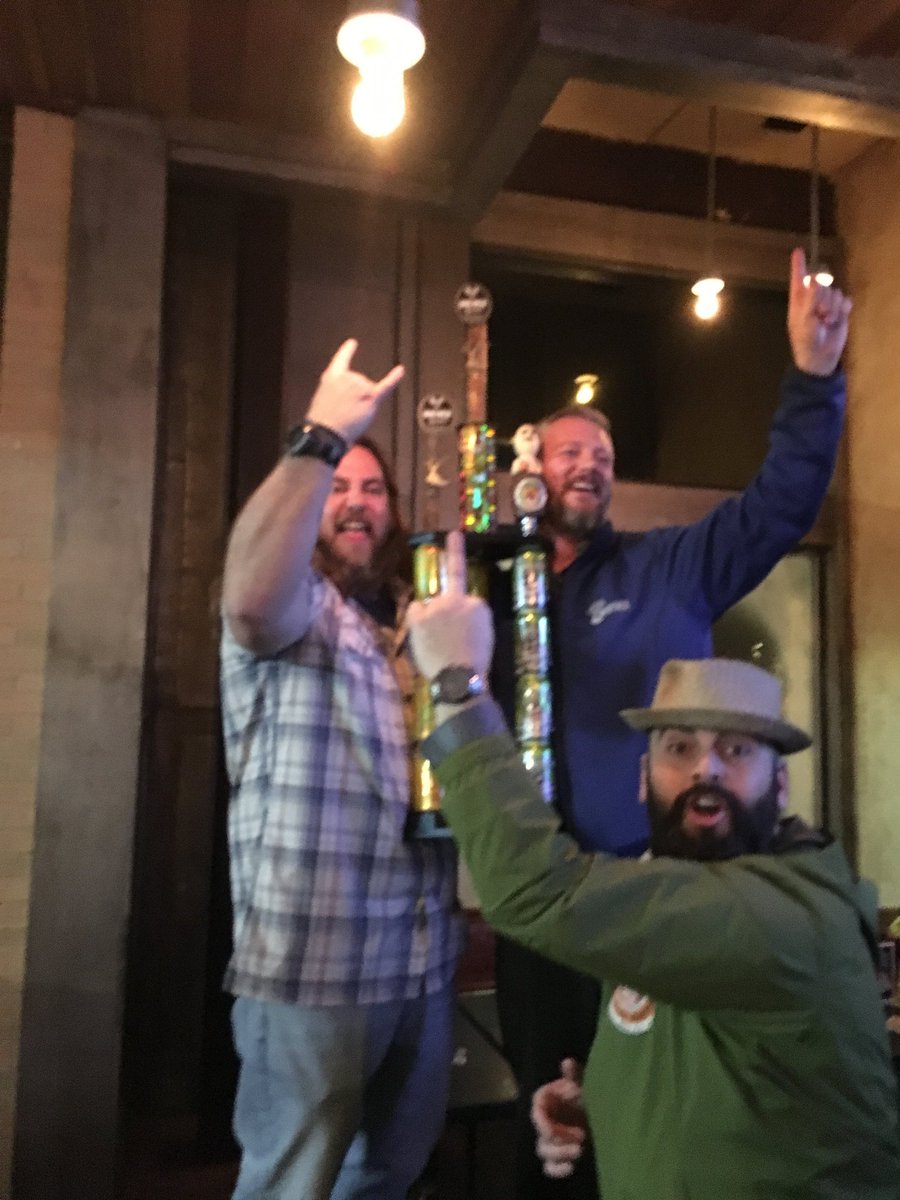 beMADhoppy's tweet photo. Murdered all the beers on our way to a victory yesterday @FlipsideLiberty against our  buddies up north @FatHeadsBeer. That Bumbleberry I drank almost lost the night for us but damn it was good. @MadTreeBrewing is ready for next year when we break the 1-1 tie! #drinktrees https://t.co/013xybc9qT