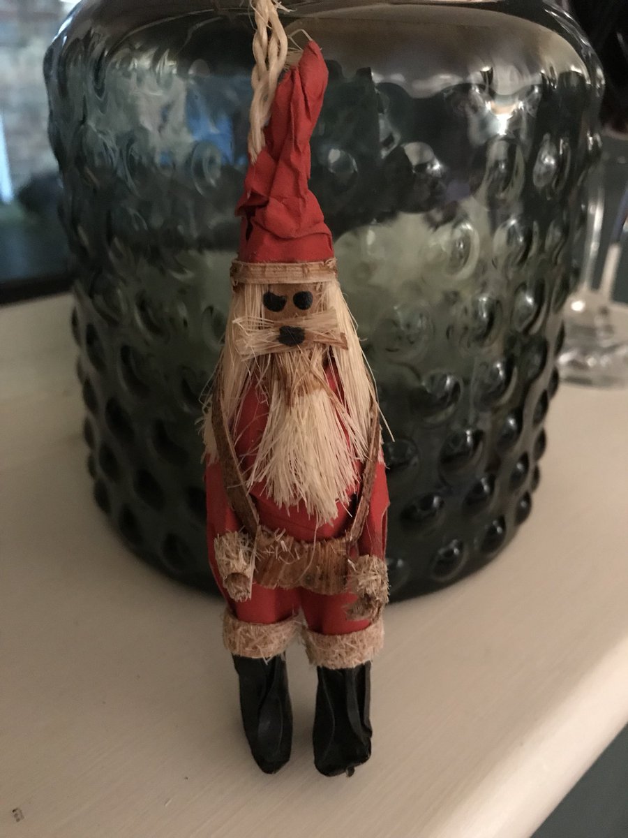 adamwarne's tweet photo. Does anybody want this jolly Christmas tree decoration? Bumps in the night, disturbed pets, loss of luck, and blood curdling screams at midnight come free. #EvilChristmas #JustAppeared https://t.co/qFruj2IPLW