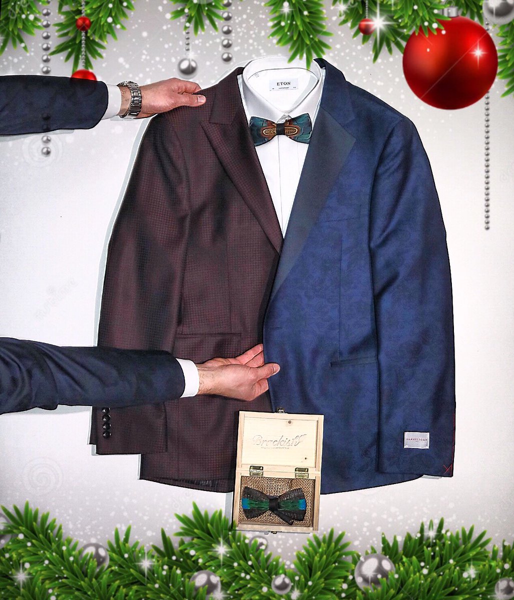 Party season is here! Which would you rather wear to your next Christmas party - the burgundy houndstooth from <a href="/coppley/">paulrutherford</a> or the beautiful blue foliage print from <a href="/samuelsohn/">S</a> ?