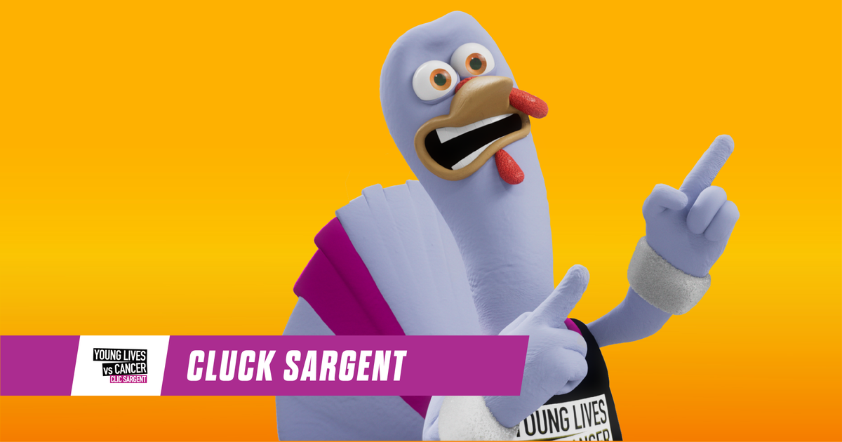 YLvsCancer's tweet photo. Only 6 days to go until this plucky guy is racing for young cancer patients in @PayPalUK's #TurkeyDash. Get behind CLUCK Sargent and join the fight for young lives against cancer. https://t.co/mja9wgf2zB https://t.co/LTvwAoTBug