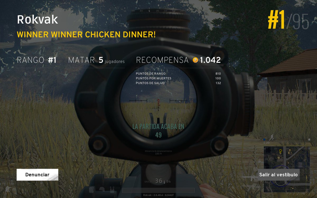 El buen chicken dinner antes de ir a cenar, no esta nada mal.