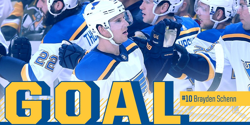 BLUES GOAL!!! Brayden Schenn couldn’t go without scoring, too!!! Blues lead 6-1 with 42.2 seconds left. #stlblues https://t.co/U9yCp1CpgU