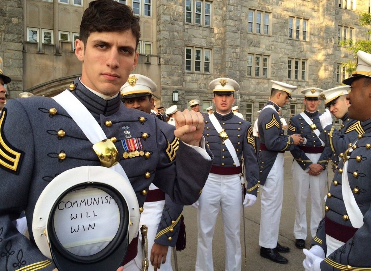 Navy with the savage burn against the West Point graduate who advocated for communism in uniform.  #ArmyNavyGame