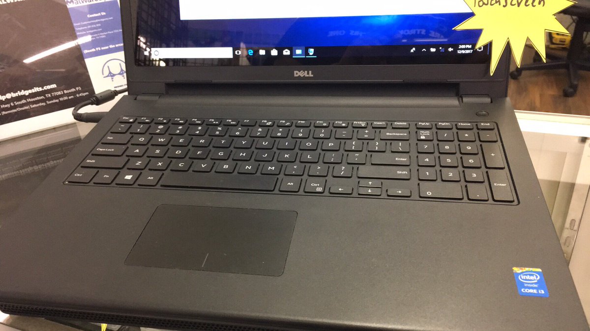 BRIDGESITSLLC's tweet image. Dell Inspiron 3542 15" touchscreen, 120GB fast SSD hard drive, i3 CPU, 4GB RAM, genuine Windows 10 x64 activated OS license. Comes with working battery and AC adapter. #Laptops #houston #ComputerITServices #repair #ComputerSale