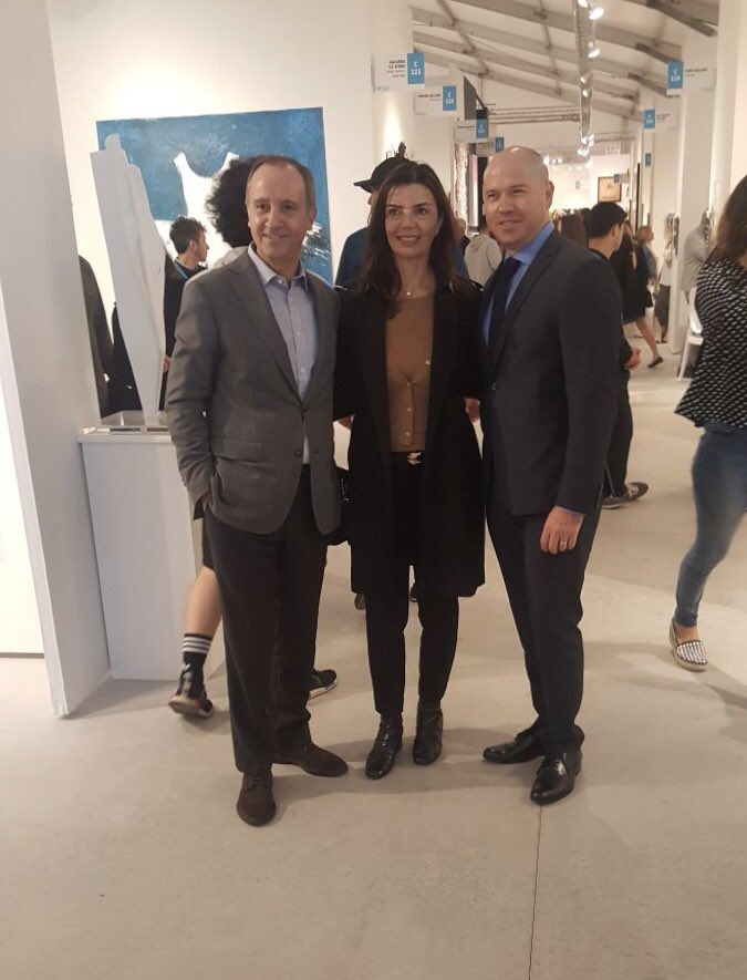 ItalyinMIA's tweet photo. #AmbVarricchio visits @CONTEXTArtFairs #ContextArt and @Art_Miami, two satellite exhibitions of @ArtBasel. Meeting with Italian and international exhibitors. https://t.co/9fHTdJrQWa