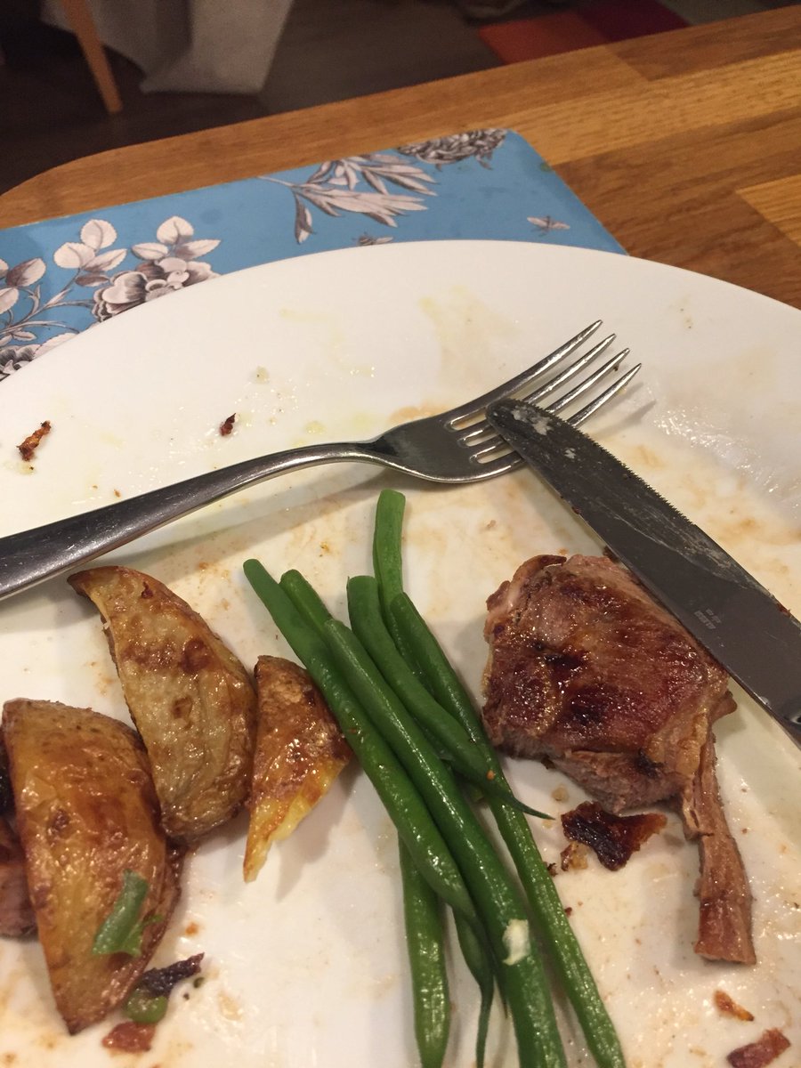 essentialjulie's tweet photo. It’s only taken 11 years but just got  home to #essentialcuisine marinaded lamb steaks and best home made chips ever! - well done Colin there’s hope for you yet! Sorry about photo scoffed the lot. x https://t.co/vWtP8VoMxM