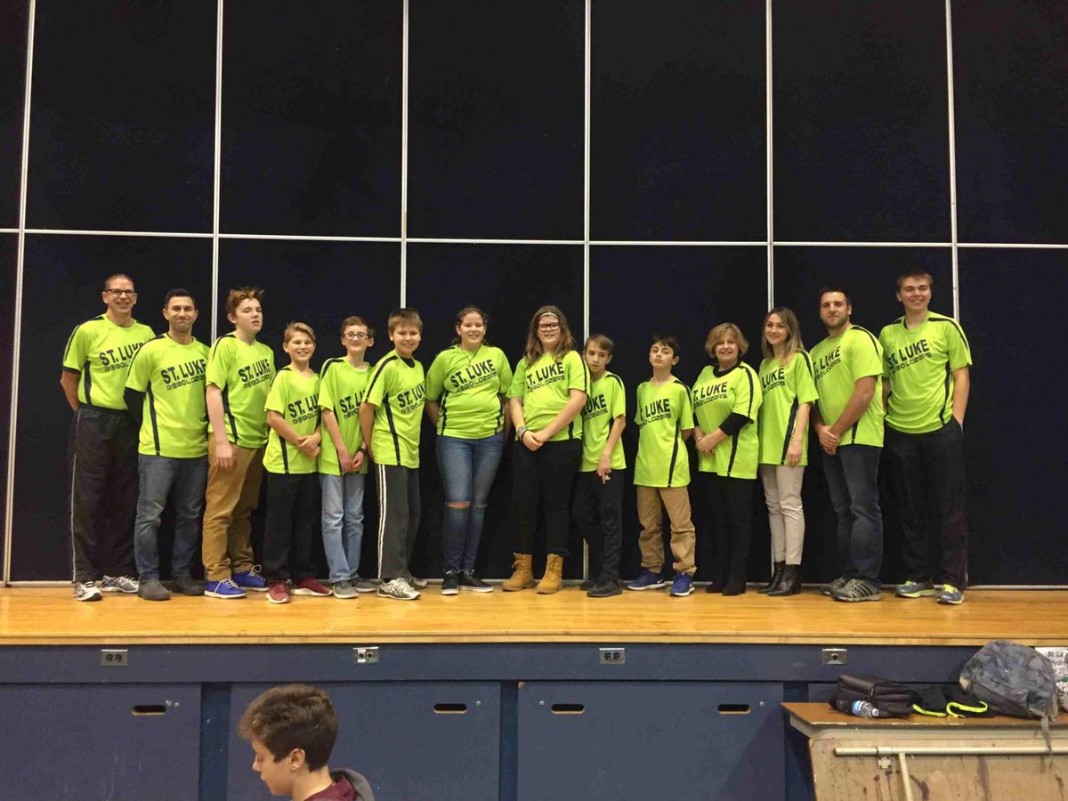 MadalenaJohn's tweet photo. Best of luck to St.Luke Robolazers at this year's qualifying tournament. Great looking team. #HWCFLL  #Robolazers #hwcdsb https://t.co/xSV2F0t3UY