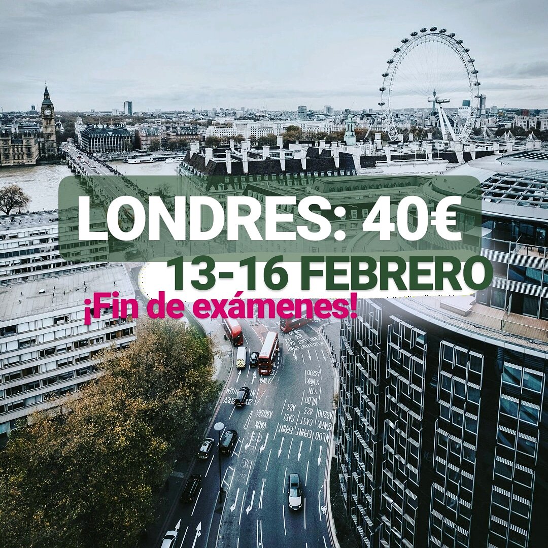 tupasaporte's tweet photo. Oferta fin de exámenes!! 🌎 Prepara tu pasaporte porque te vas a Londres🌉 https://t.co/SuV6wIQvQv