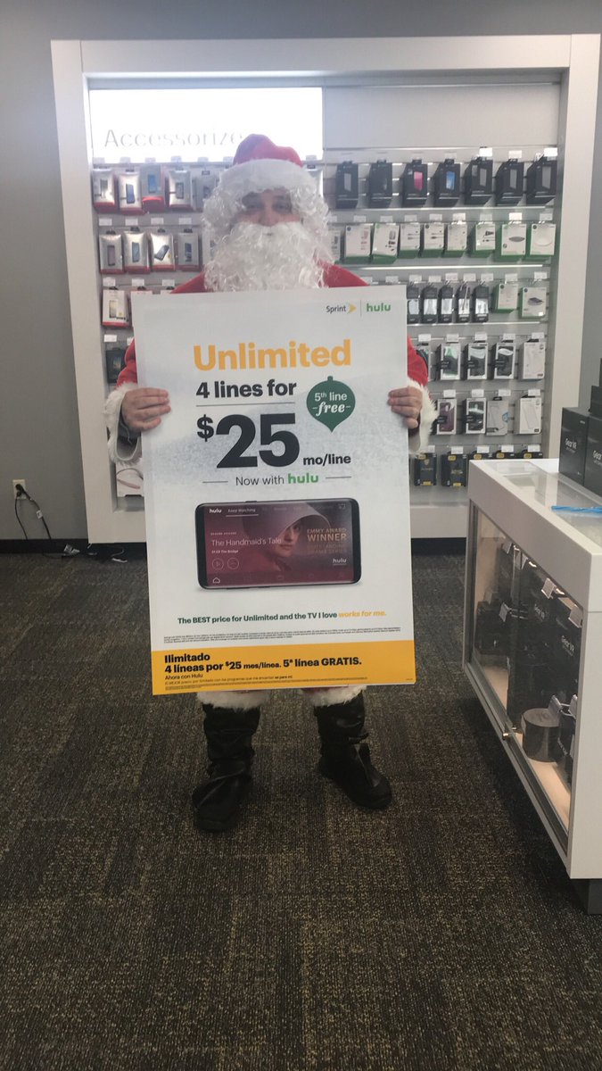 Santa visits  Ashland Sprint store