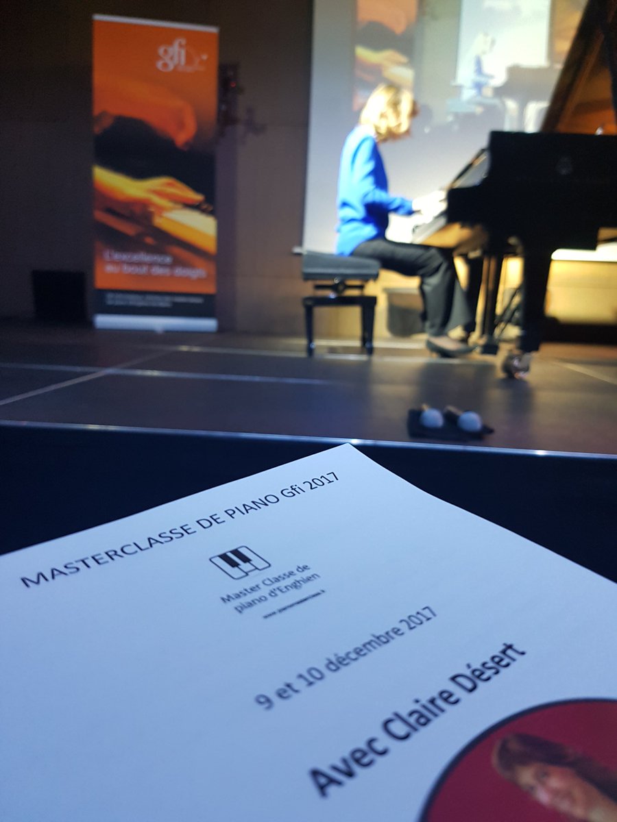 Masterclasse de piano 2017 @gfiinformatique merci à Claire Désert, l'excellence au bout des doigts <a href="/EnghienlesBains/">Enghien-les-Bains</a>