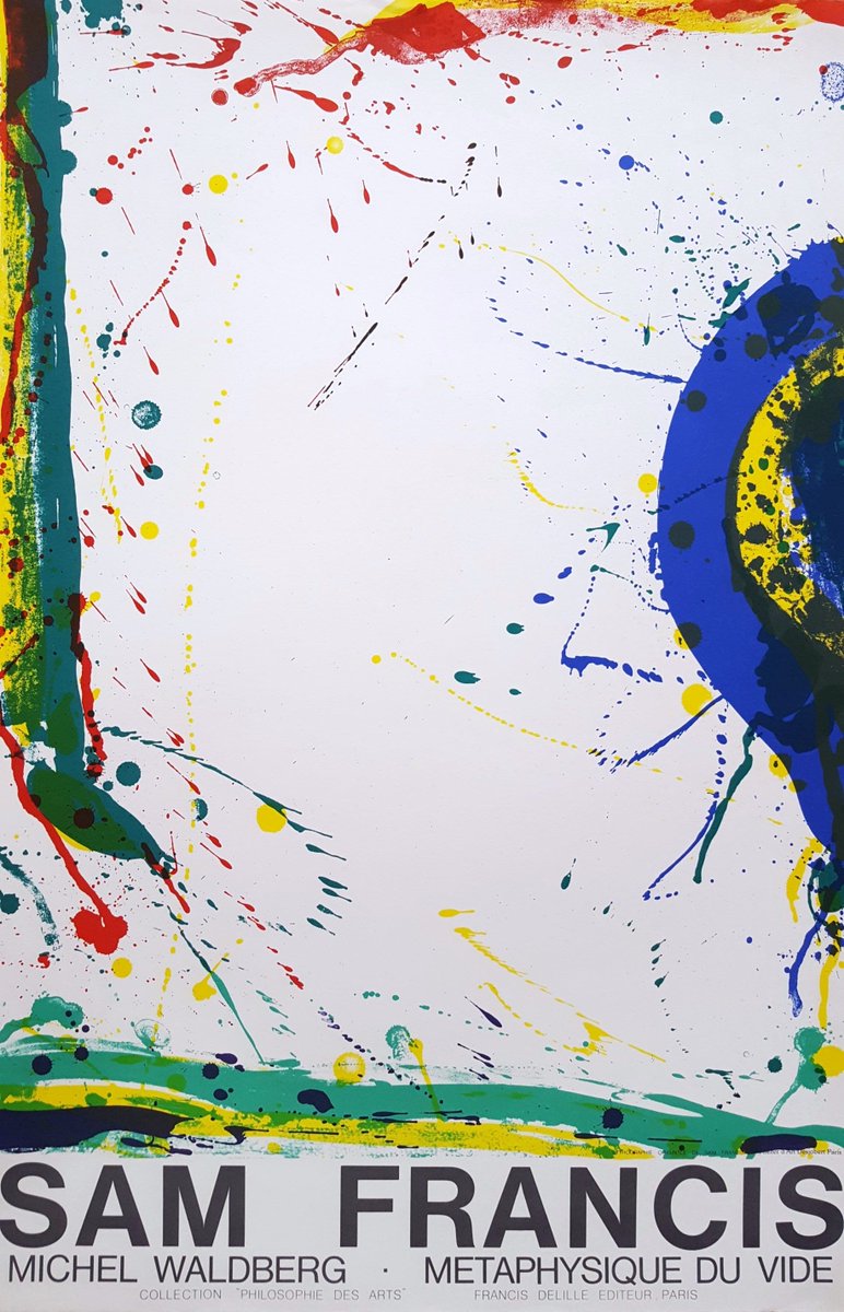 GravesIntlArt's tweet photo. An original #lithograph #poster by American artist #SamFrancis  (1923-1994) "Metaphysique Du Vide (L271)", 1986. Edition size unknown, presumed small. Catalogue Raisonne: #Lembark II: L271. Sheet size: 34" x 22". Excellent condition. Rare.
• https://t.co/qn8RWezFEU