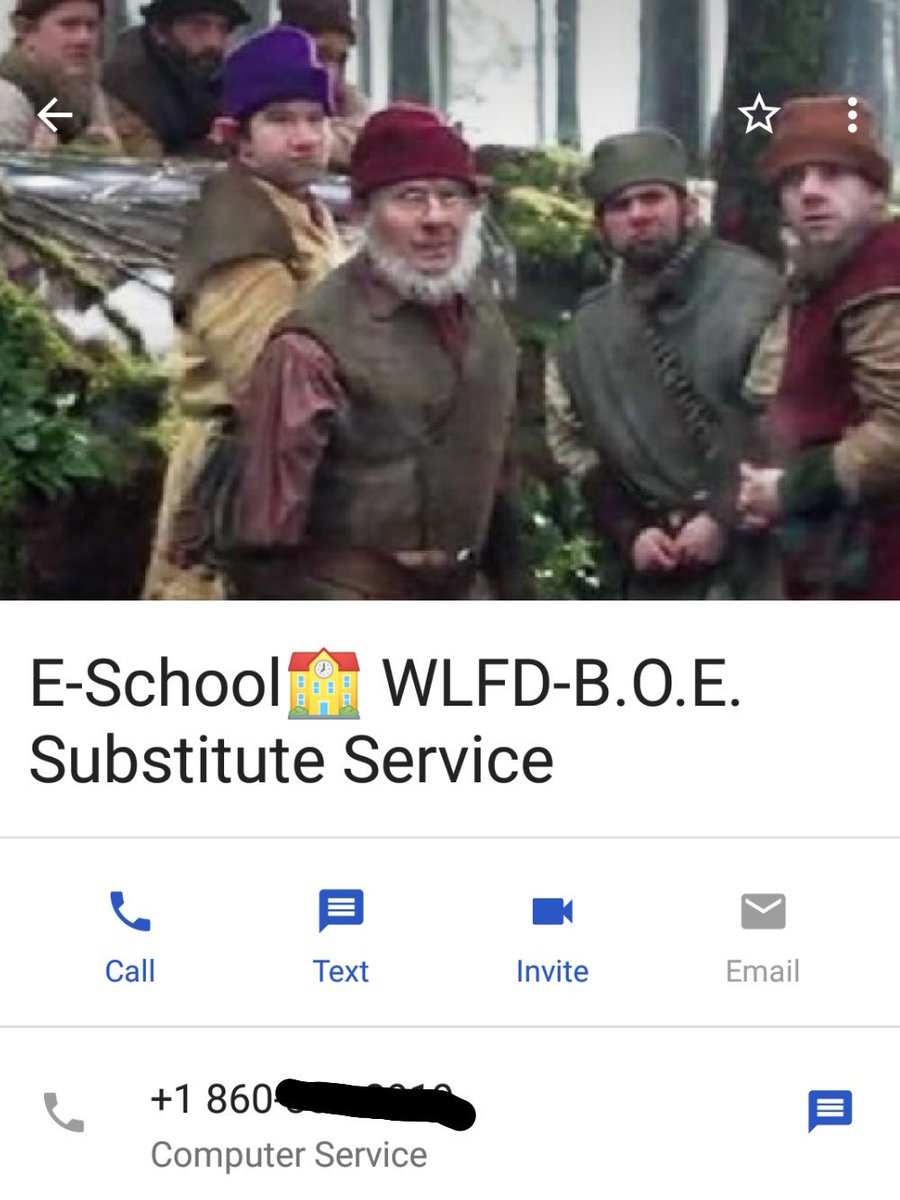 Little_Linda714's tweet photo. @1MichaelColeman @OnceABC Ditto! Miss U 7 SO much I made y'all the cover pic 4 when I get called to Substitute Teach.📲Oh,& the ringtone is set to #HeighHoHeighHo... naturally.#Off2WorkIgo🙌🏻😉Hope all is well with U & yours.Lovely meeting #Happy & #Grumpy this past #ouatNJ2017 #TakeCare #Oncer4life ❤️ https://t.co/XpEvTRljDL