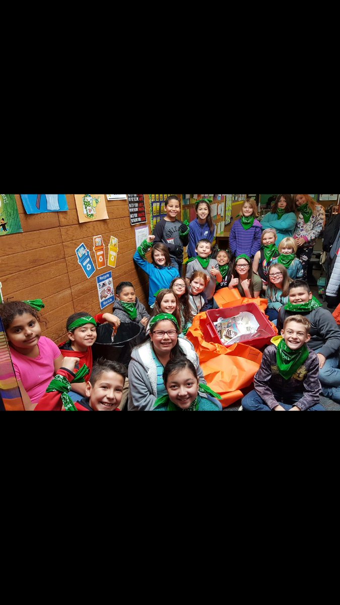 The green team <a href="/HIES/">hies</a> work hard in helping Highland be a green School. Thank you Ms. Pannell for your excitement and encouragement to make our school and world a better place.<a href="/greshamschools/">Gresham-Barlow SD</a>