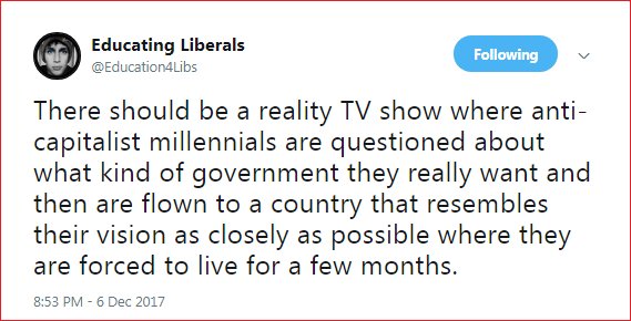 Only just seen this.
What a totally brilliant idea.
Can Owen Jones please be the first contestant?
We can have the flight to Pyongyang standing by.