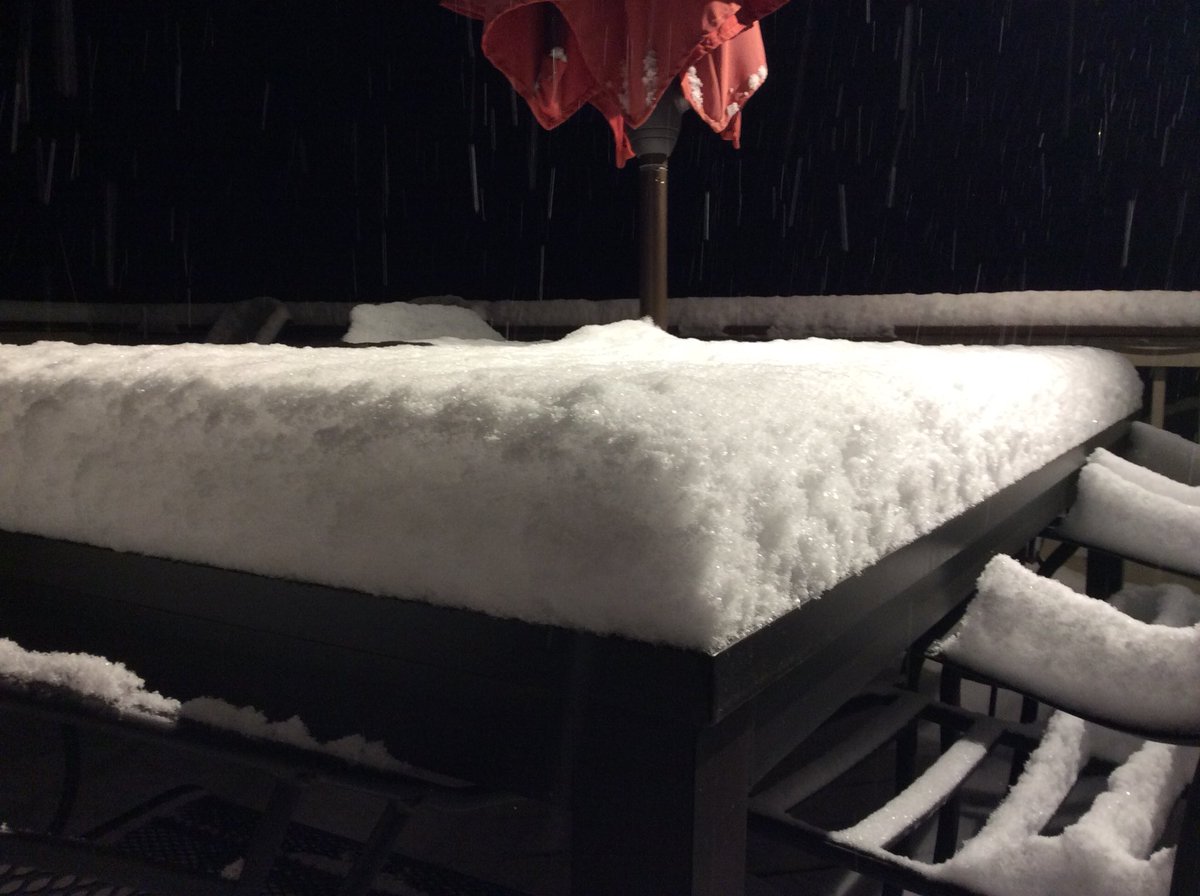 need2save_tweet's tweet photo. Turned out to be a respectable amount of snow. Nice day to drink wine and let it snow, let it snow https://t.co/t1n20fBBt5