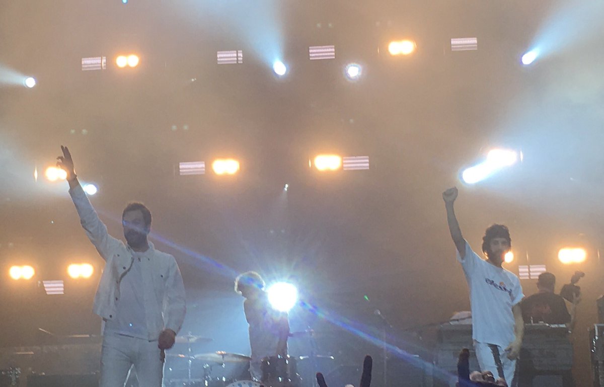 CSChabs's tweet photo. What a weekend. Start a band. #kasabian #kasabianbham #kasabianofficial #forcryingoutlive #forcryingoutloud #fcol #HatTrick #3nightsinarow #thatshowyouendatour #gigofourlives #leicesterfinest #leicester #thankyou ππ» @KasabianHQ https://t.co/iFBHKeFATP