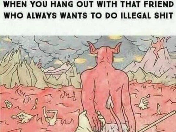 SantaMonicaMJ's tweet photo. When you hang out with that friend who always wants to do illegal shit. 
.
.
.
.
#santamonica #mjsantamonica #marijuana #medicalmarijauna #medicalcannabis #santamonica #weed #marijuanadelivery #weed #dispensary https://t.co/YTYMoFNZJJ