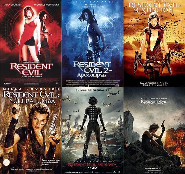 La Saga Resudent Evil.. mdr regardez juste l& #39;évolution des affiches